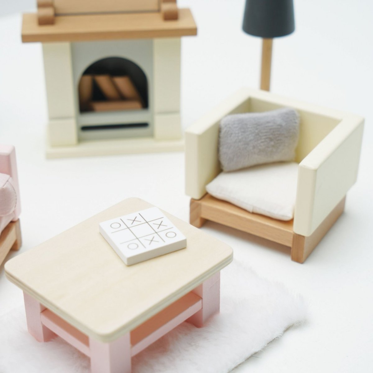 Salon pour maison de poupée beige, rose, LE TOY VAN