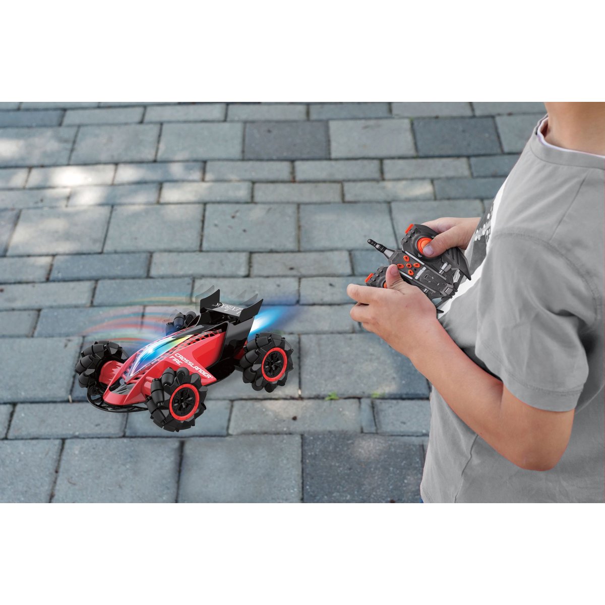 Crosslander® Fire - Voiture télécommandée Tout-Terrain rouge, LEXIBOOK