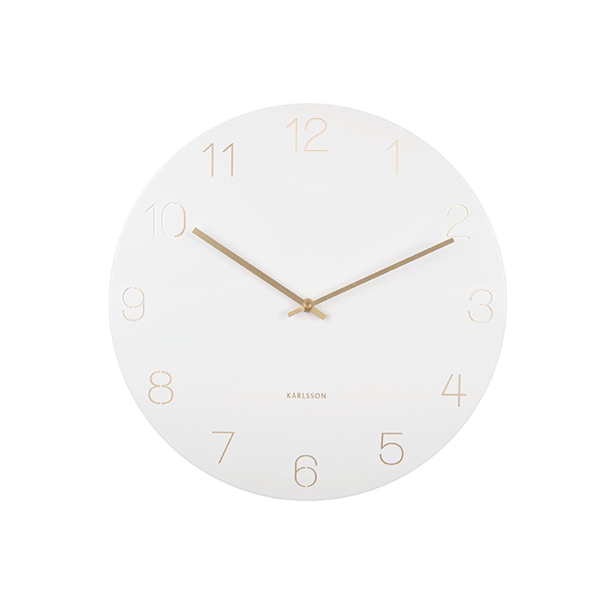 Horloge Murale Acier CHARM blanc, KARLSSON