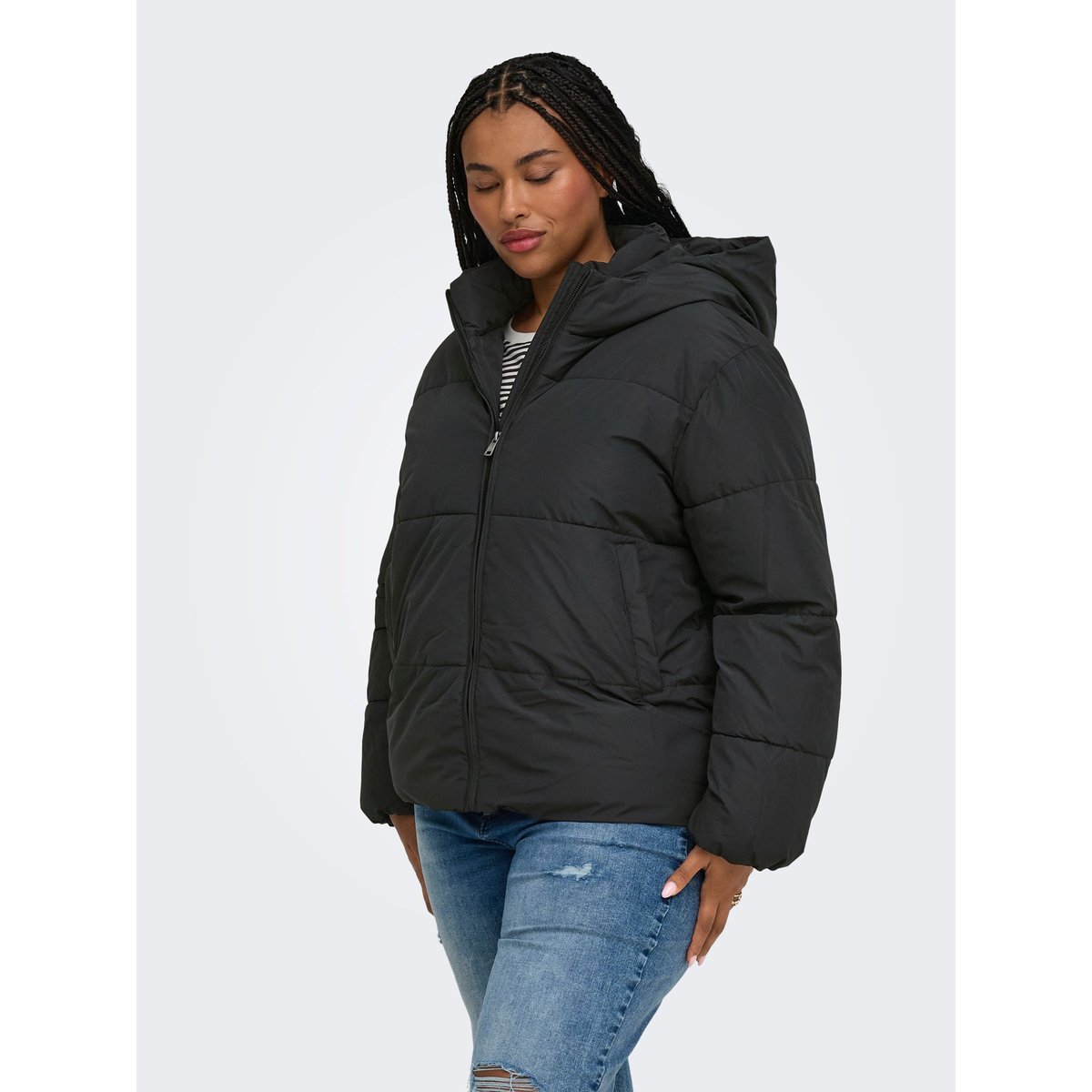 Doudoune noire - black, ONLY CARMAKOMA