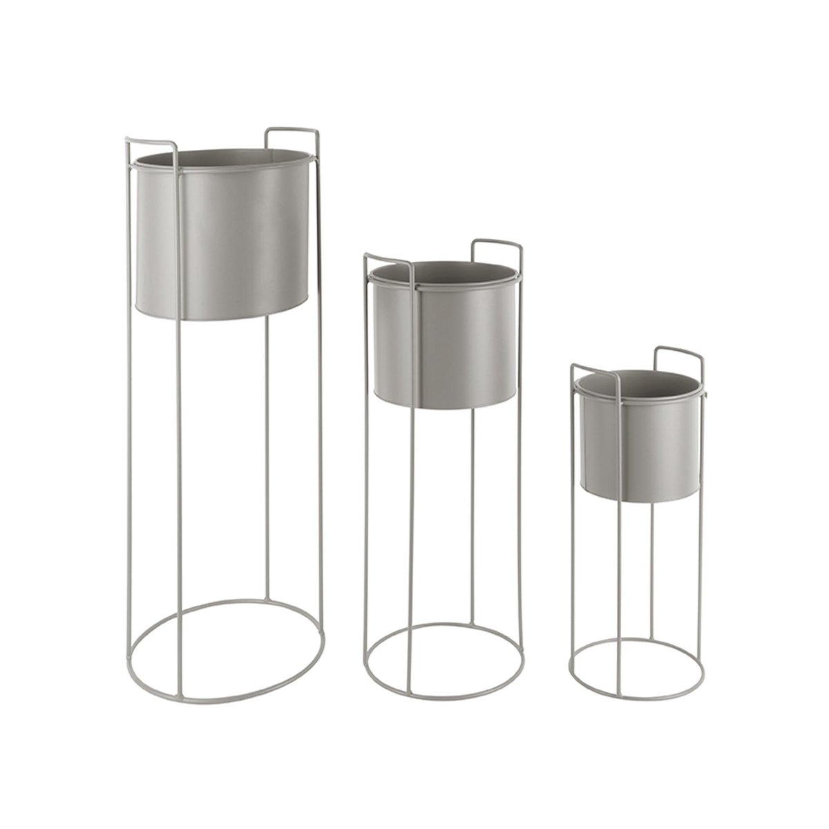 Pot De Fleurs Le fer ESSENCE gris chaud, PRESENT TIME
