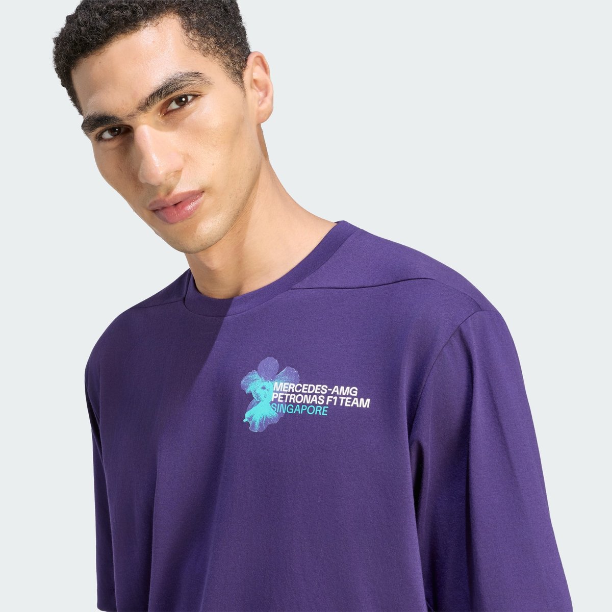 T-Shirt Mercedes - Amg Petronas Formula 1 Team Vanda Bloom T-Shirt Mercedes - Amg Petronas Formula 1 Team Vanda Bloom dark purple, adidas Performance