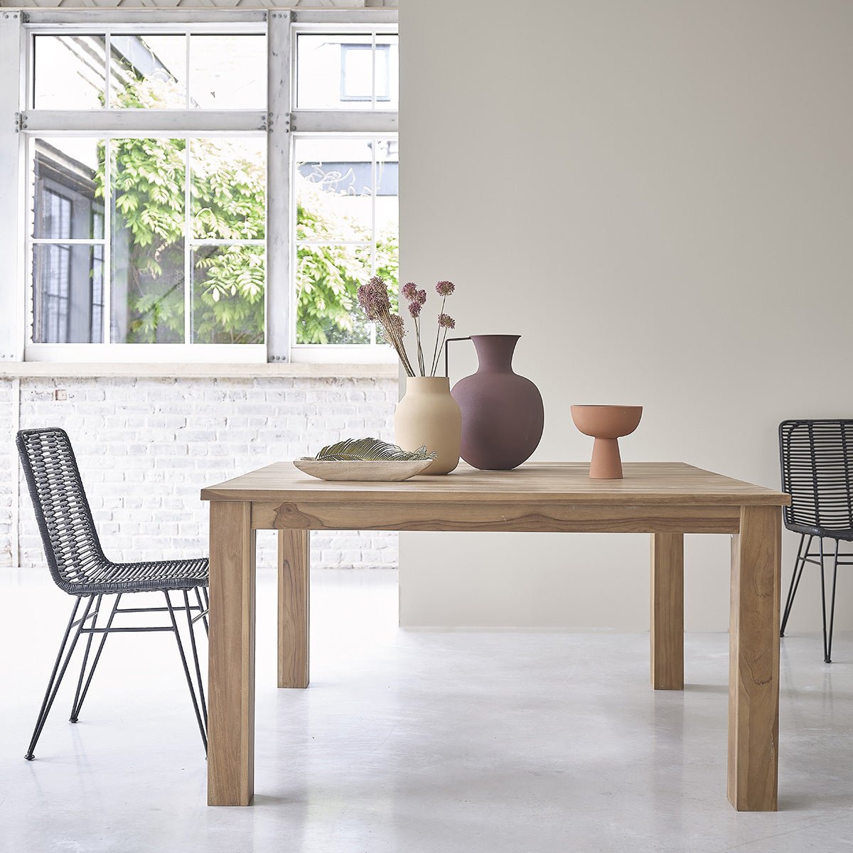 Table en teck massif 8 pers. BOSTON naturel, BERAH GETAH
