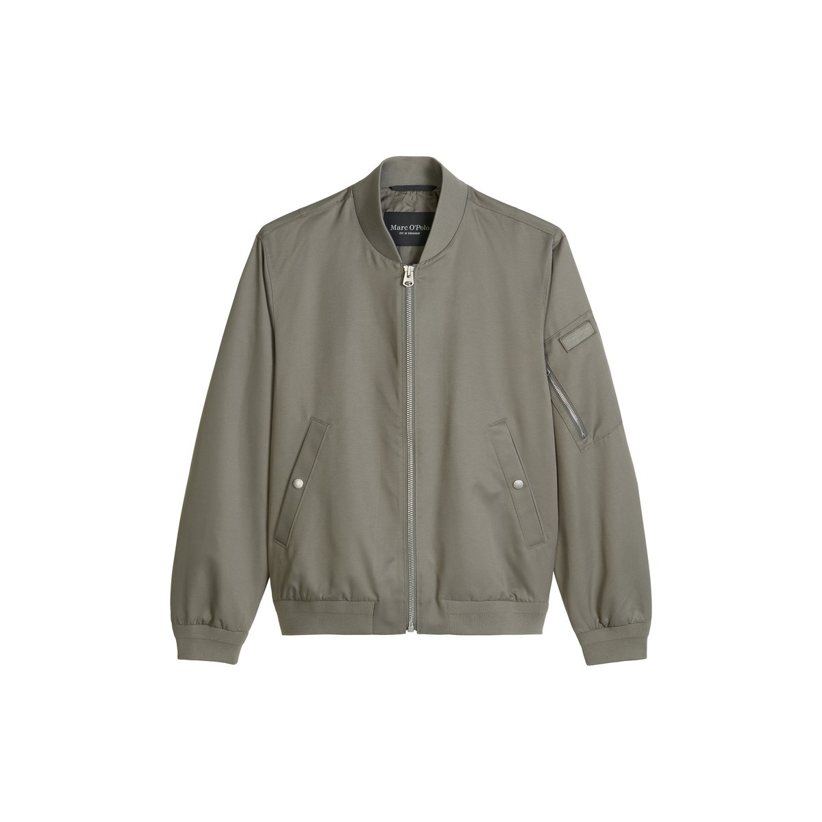 Blouson régulier avec poche zippée sur la manche gris, MARC O'POLO