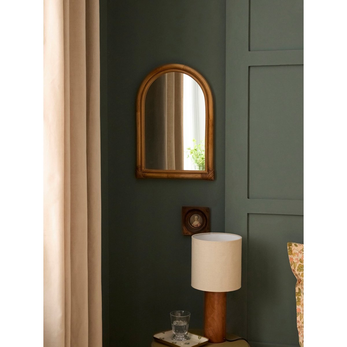 Miroir en rotin Céleste bois naturel, CYRILLUS