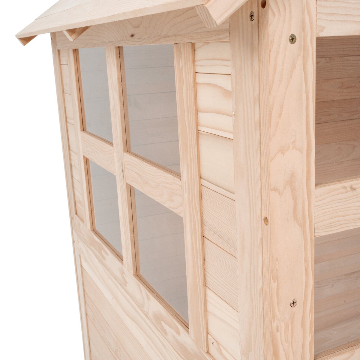 Maisonnette cabane enfant BOUTON D'OR COTTAGE marron, TP TOYS