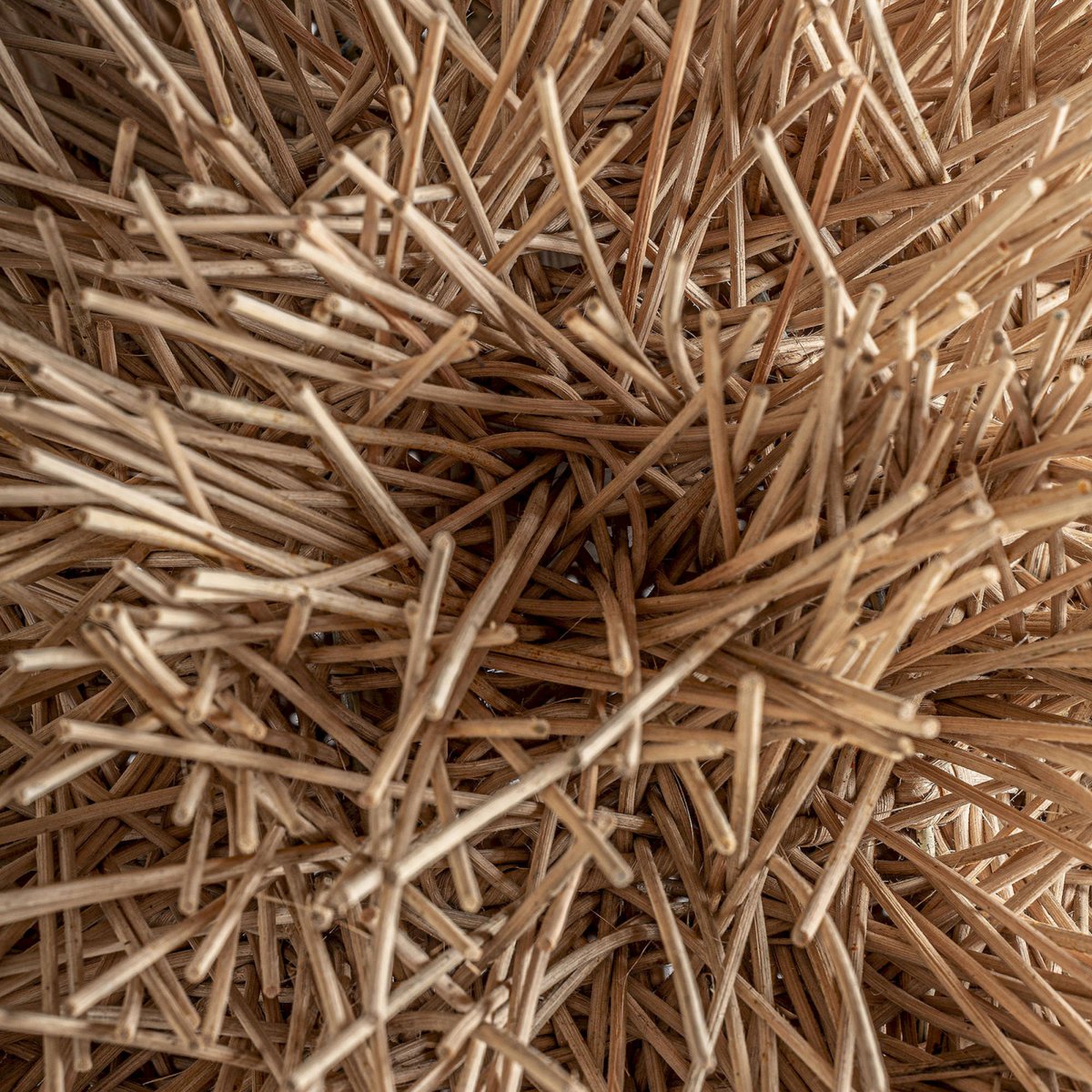 Suspension boule en rotin marron naturel, RECOLLECTION