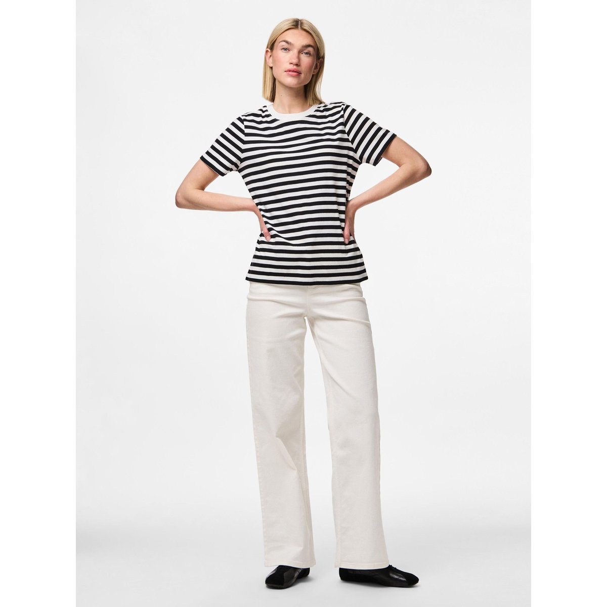 T-Shirt noir - black, PIECES