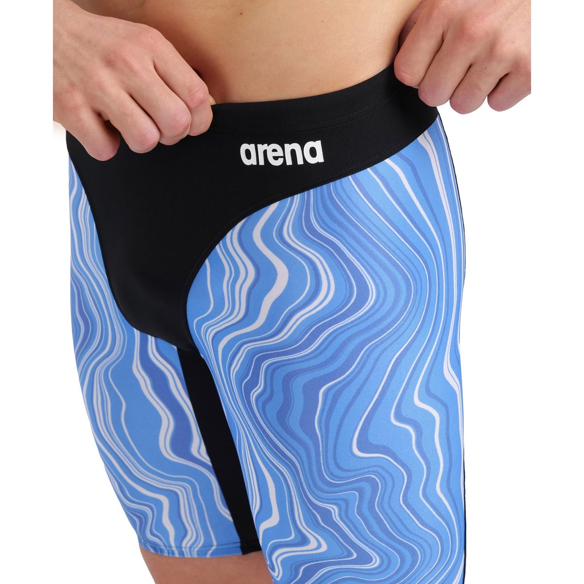 Jammer de bain Marbled black-royal multi, ARENA