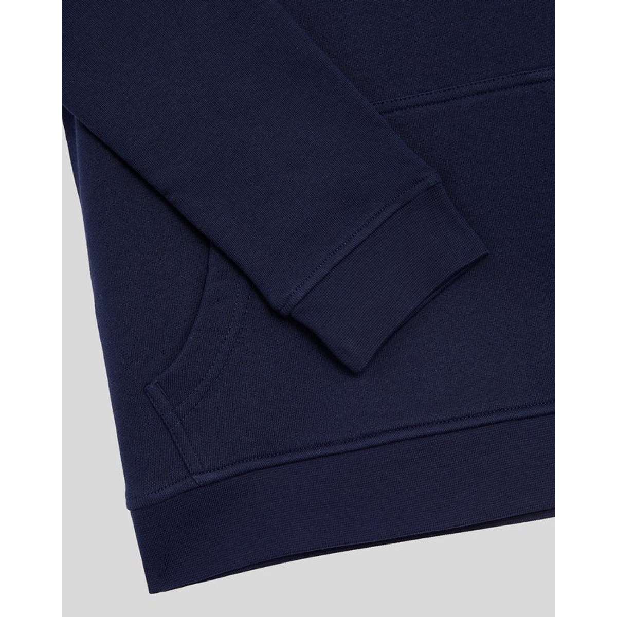 Sweat à capuche en coton loopback bleu marine, LYLE & SCOTT