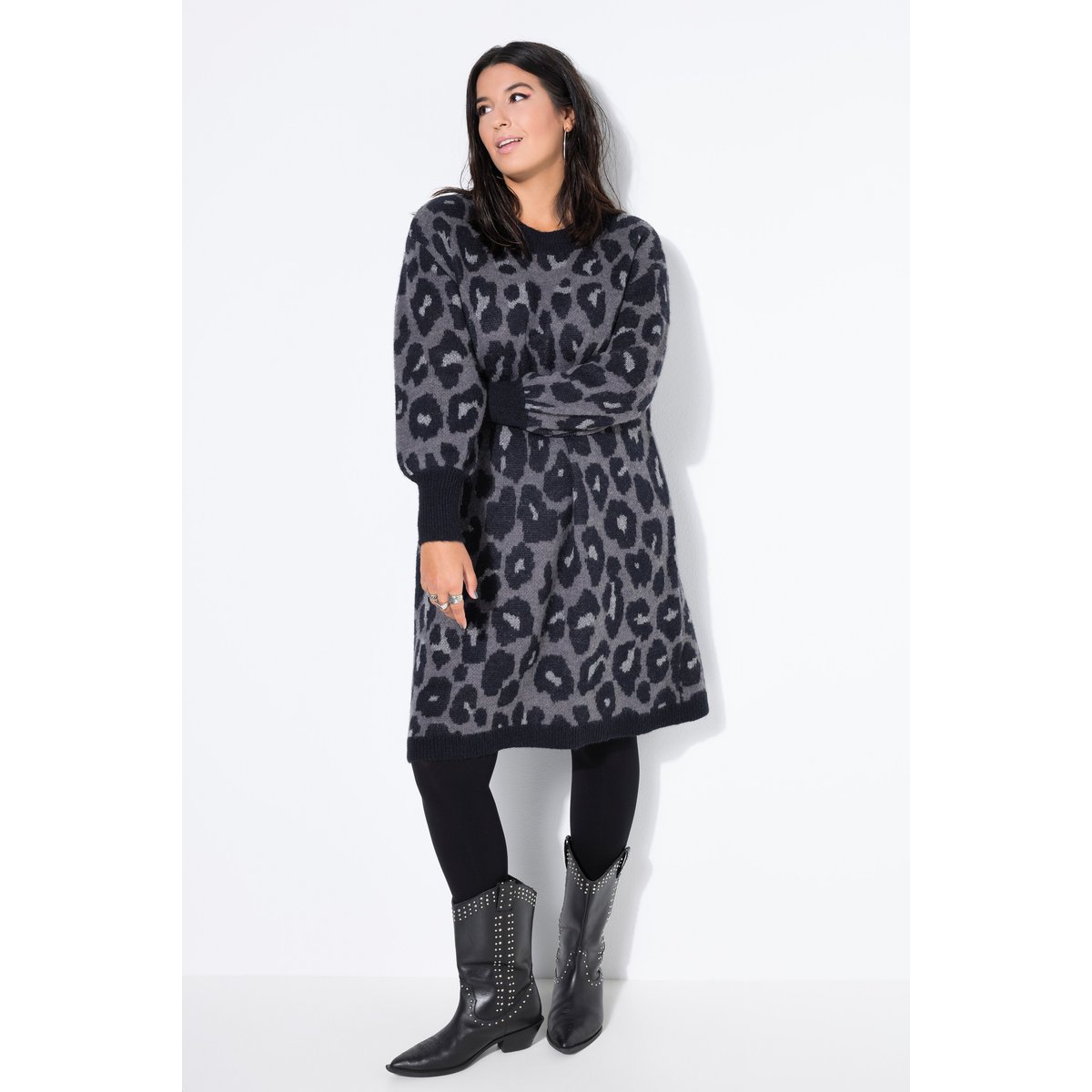Robe en maille oversize anthracite, STUDIO UNTOLD