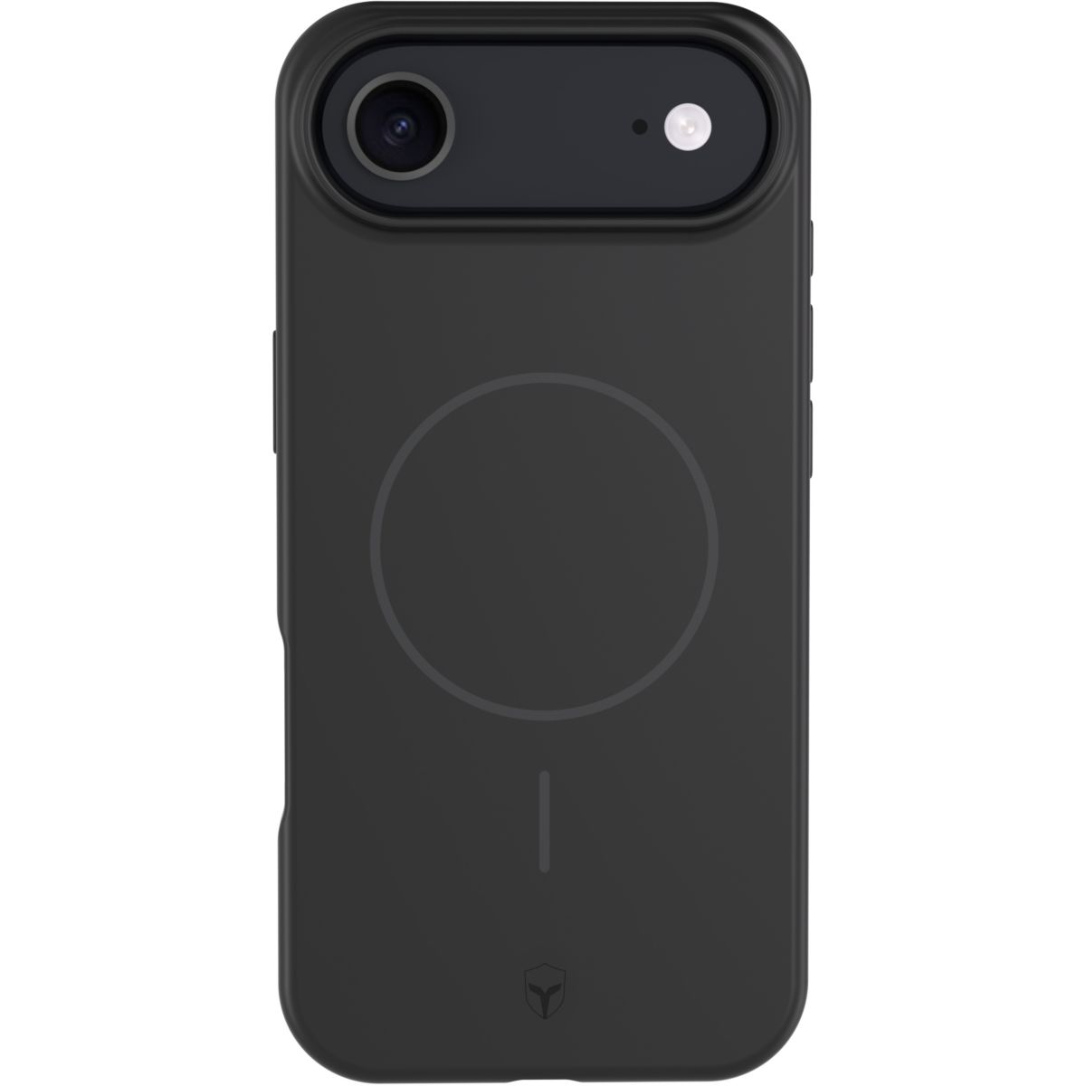 Coque iPhone Air silicone MagSafe noir couleur unique, FORCE CASE