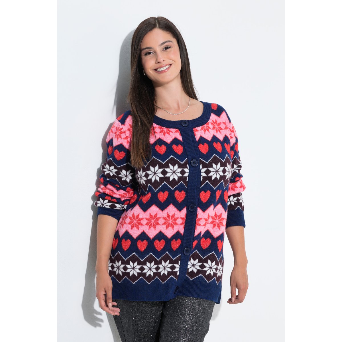 Cardigan motif norvégien marine, ULLA POPKEN