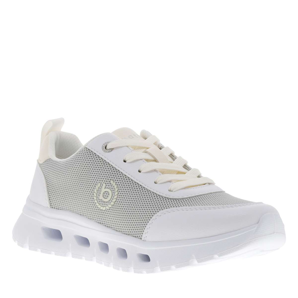 Tennis talon plat blanc, BUGATTI