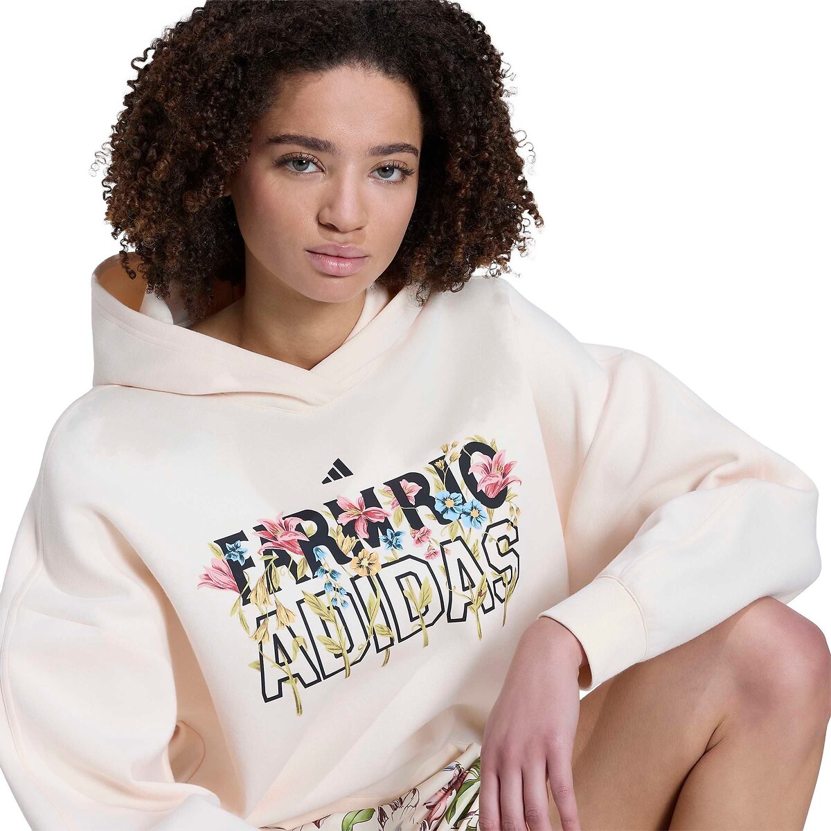 Sweat com capuz, FARM RIO cru, ADIDAS SPORTSWEAR
