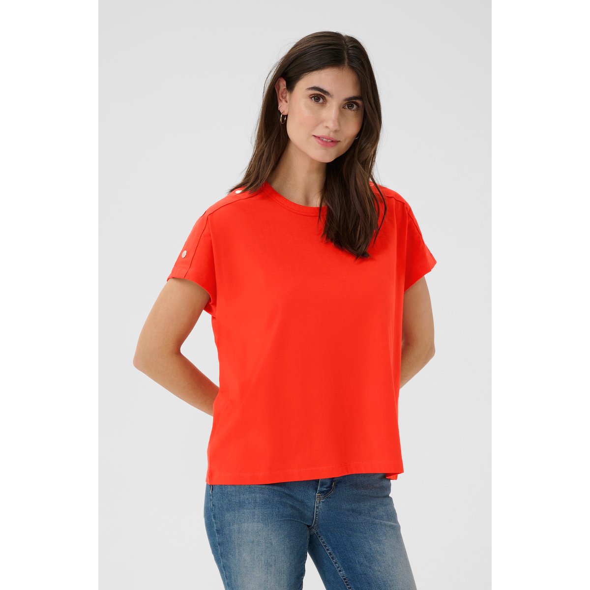 T-shirt rouge fiery red, CULTURE