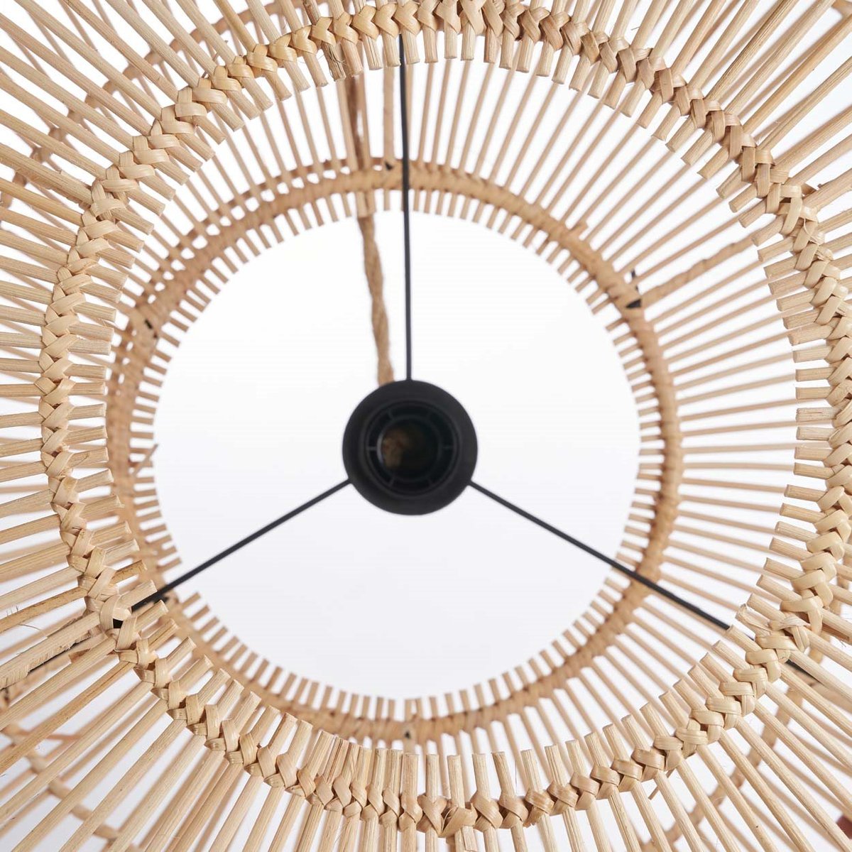Suspension en rotin ARUN beige, BAZAR BIZAR
