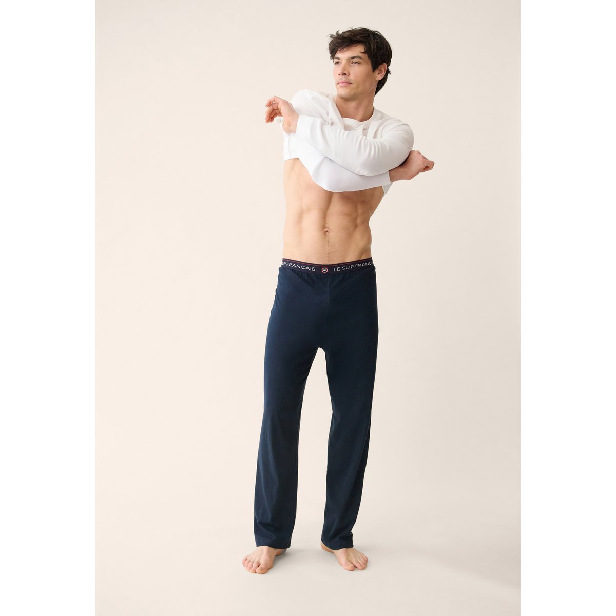 Ensemble pyjama haut   anthracite et pantalon vert en coton Superbe & Invincible blanc bleu marine, LE SLIP FRANCAIS