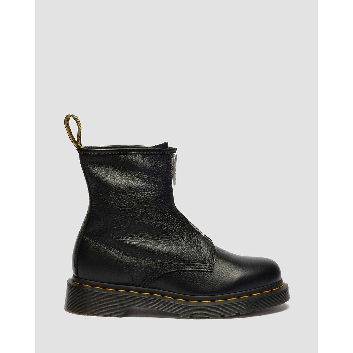 Boots 1460 zippées en cuir Virginia noir, DR. MARTENS