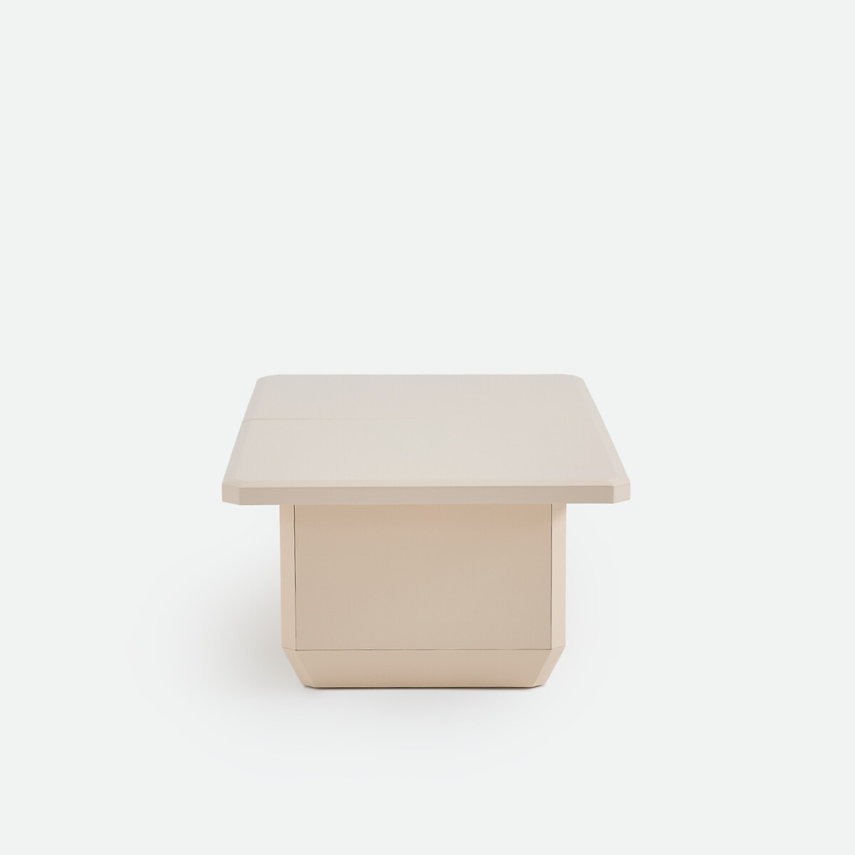 Table basse bar avec rangement laquée, finition brillante, ANGILA beige, LA REDOUTE INTERIEURS
