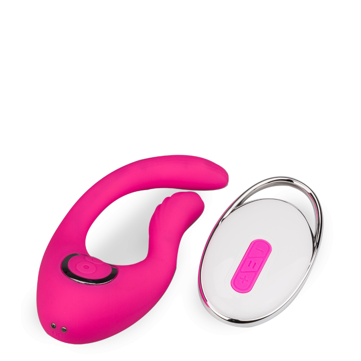 Vibromasseur puissant clitoridien courbé 12 modes USB magnetic rose, LOVE AND VIBES