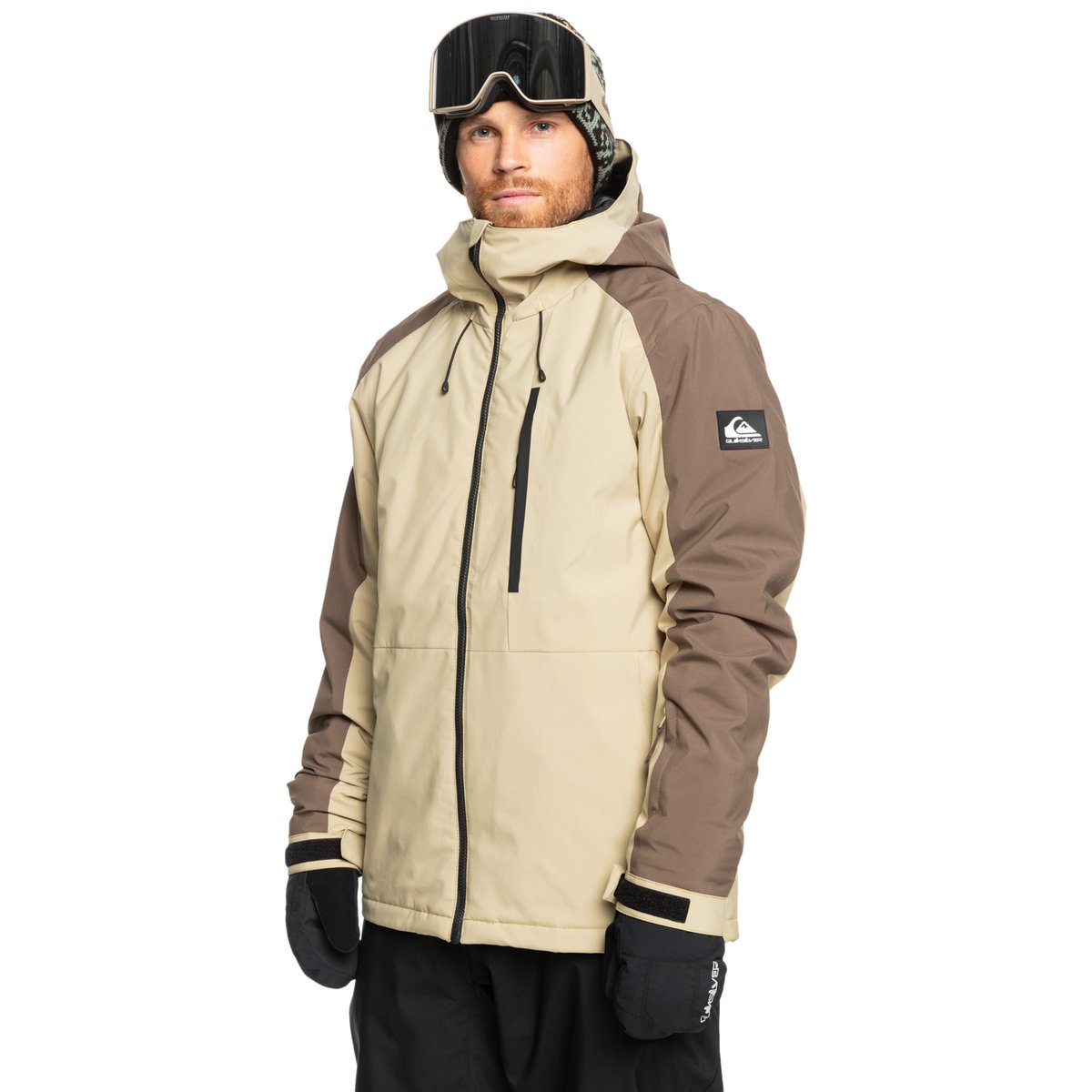 Veste de snow technique MISSION beige twill, QUIKSILVER