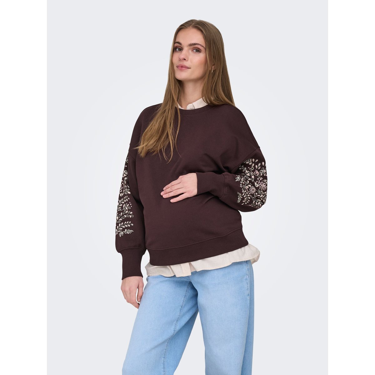 Sweat-Shirt chocolate plum, ONLY