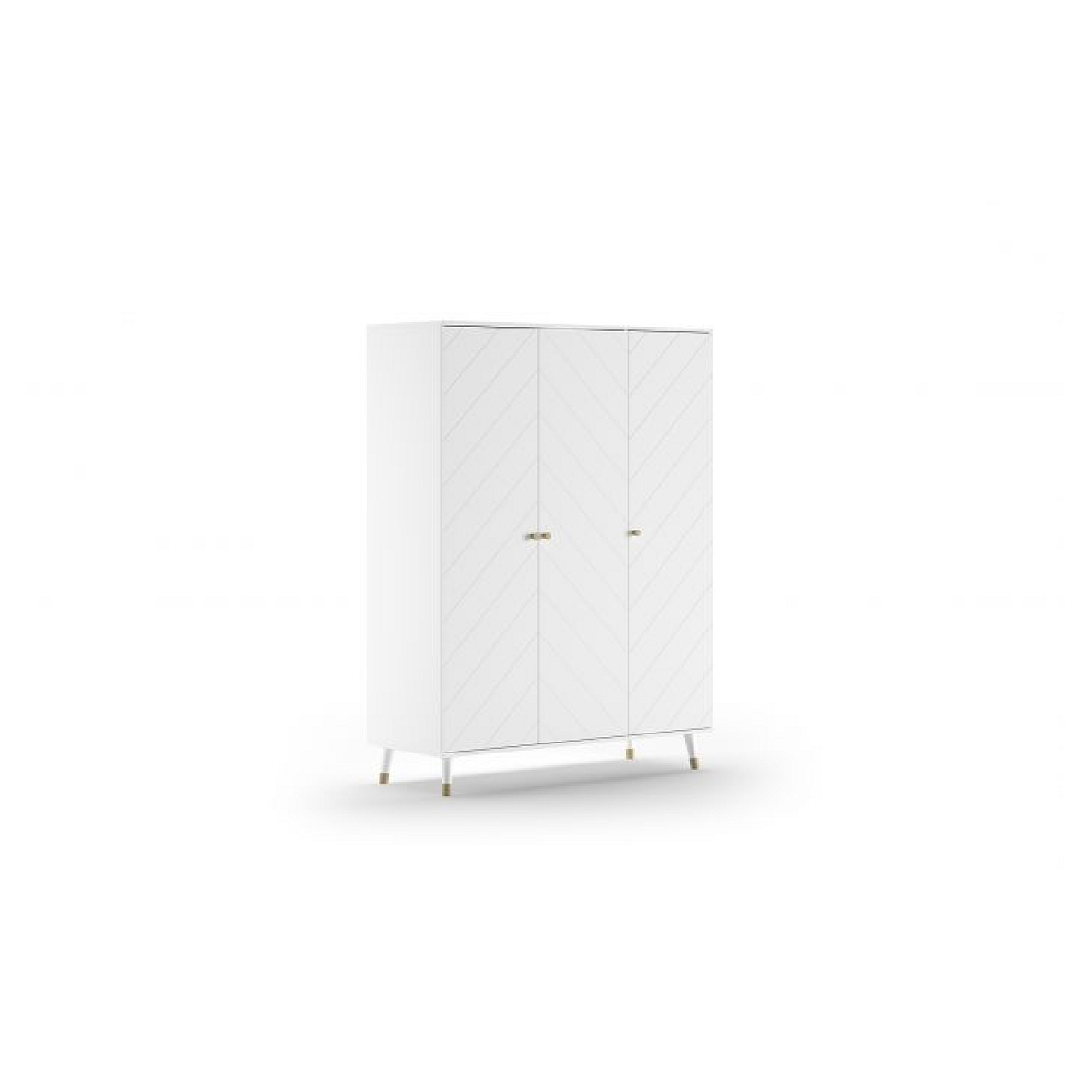 Ensemble 4 Pièces Billy Lit commode grande armoire blanc couleur unique, VIPACK