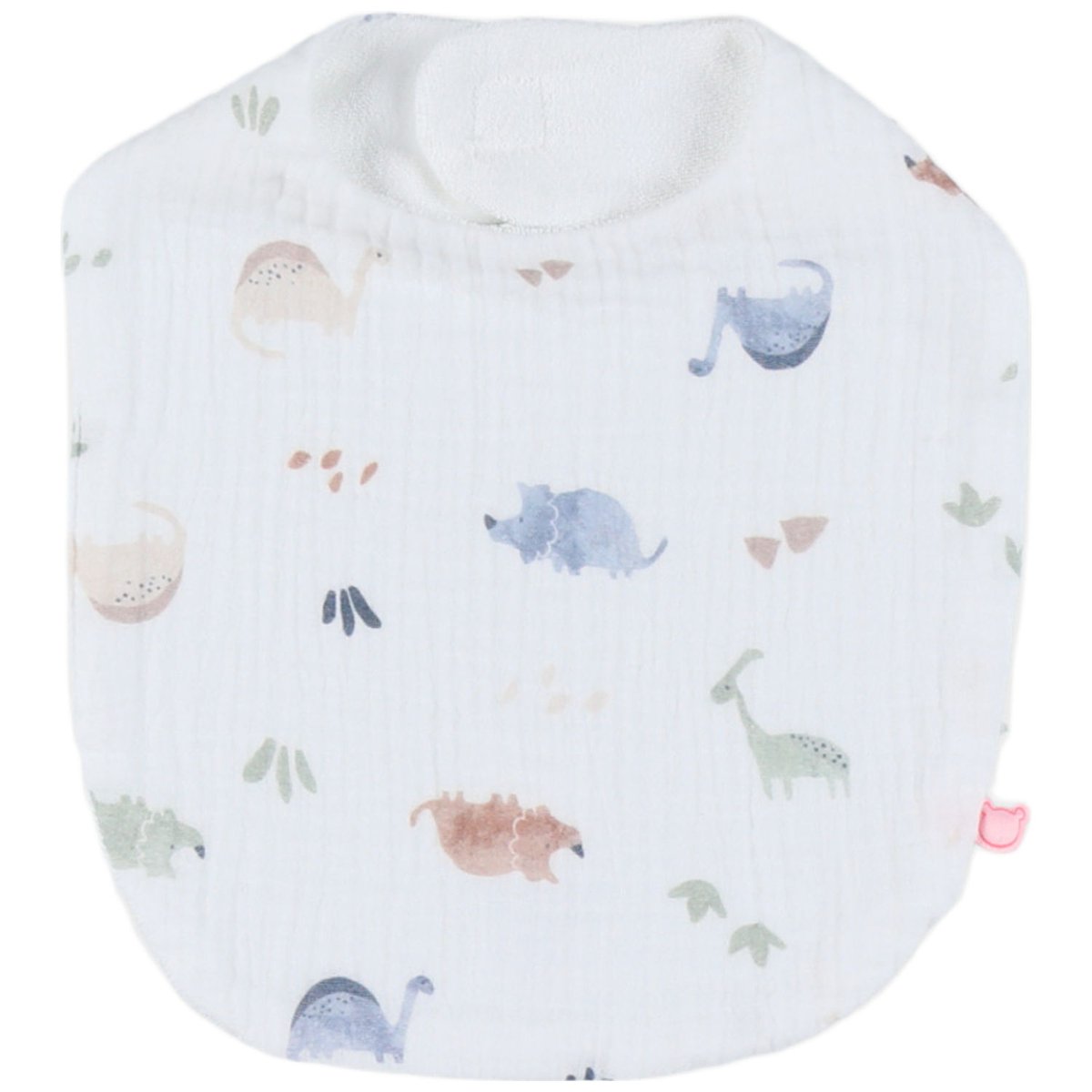 Lot de 3 bavoirs beige, blanc, bleu, NOUKIE'S