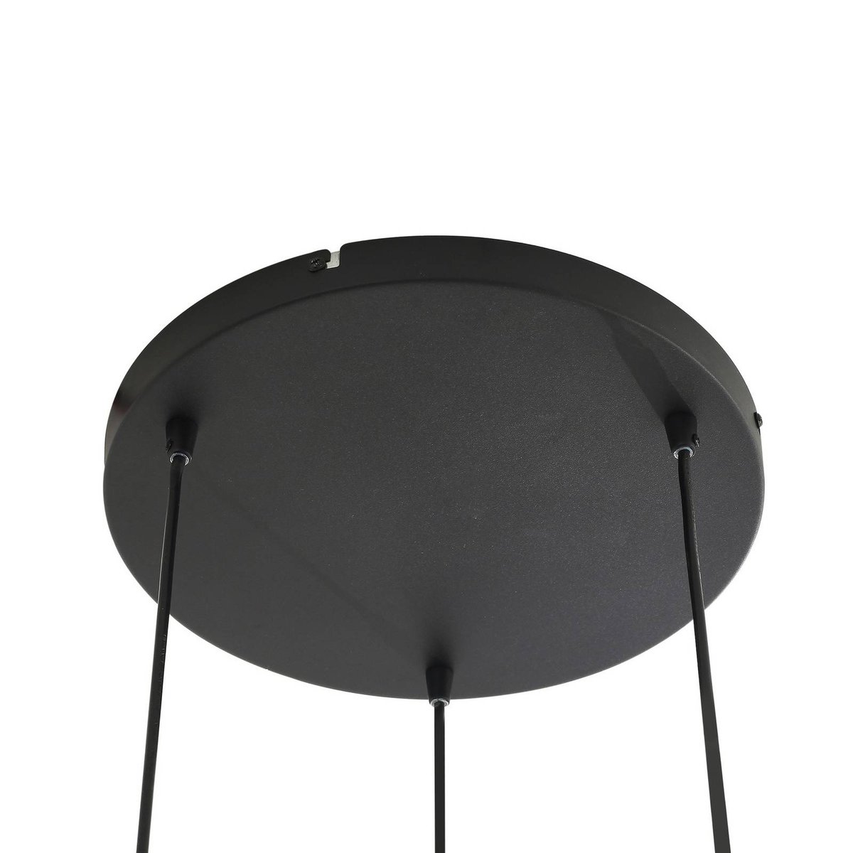 Suspension en verre moderne, Marla noir, gris fumé, LINDBY