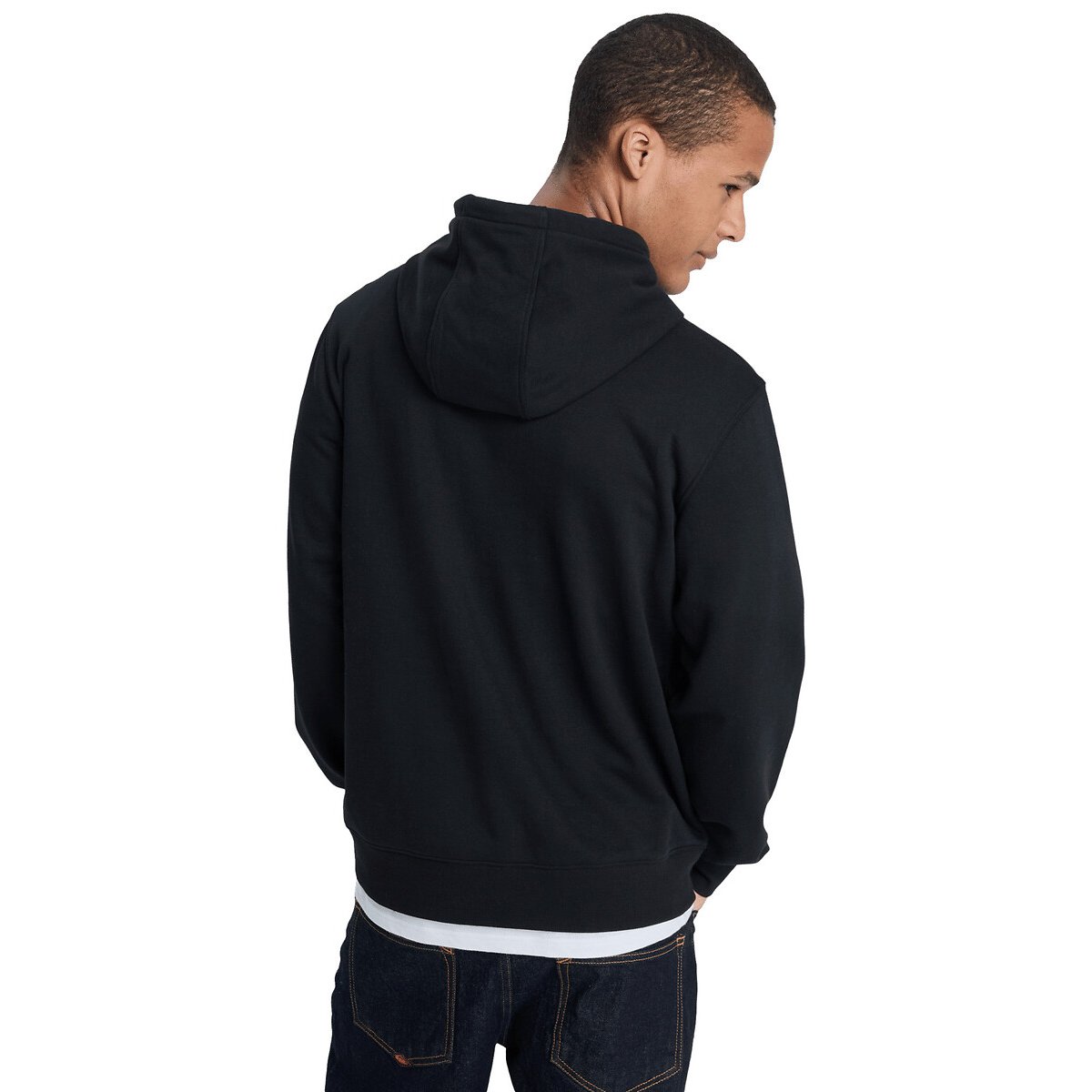 Sweat à capuche logo noir, QUIKSILVER