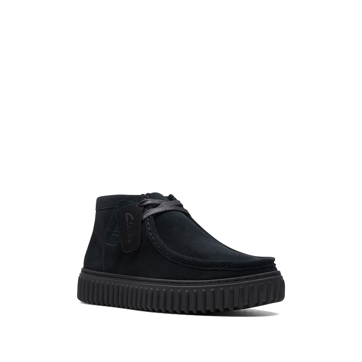 Chaussures en cuir suède Torhill noir, CLARKS