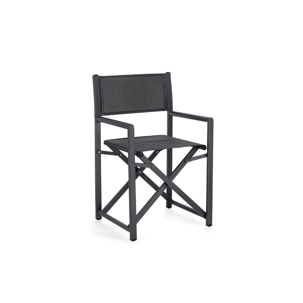 Chaises de metteur en scène pliables d'extérieur (lot de 2) - CABOURG anthracite, HELLIN, DEPUIS 1862
