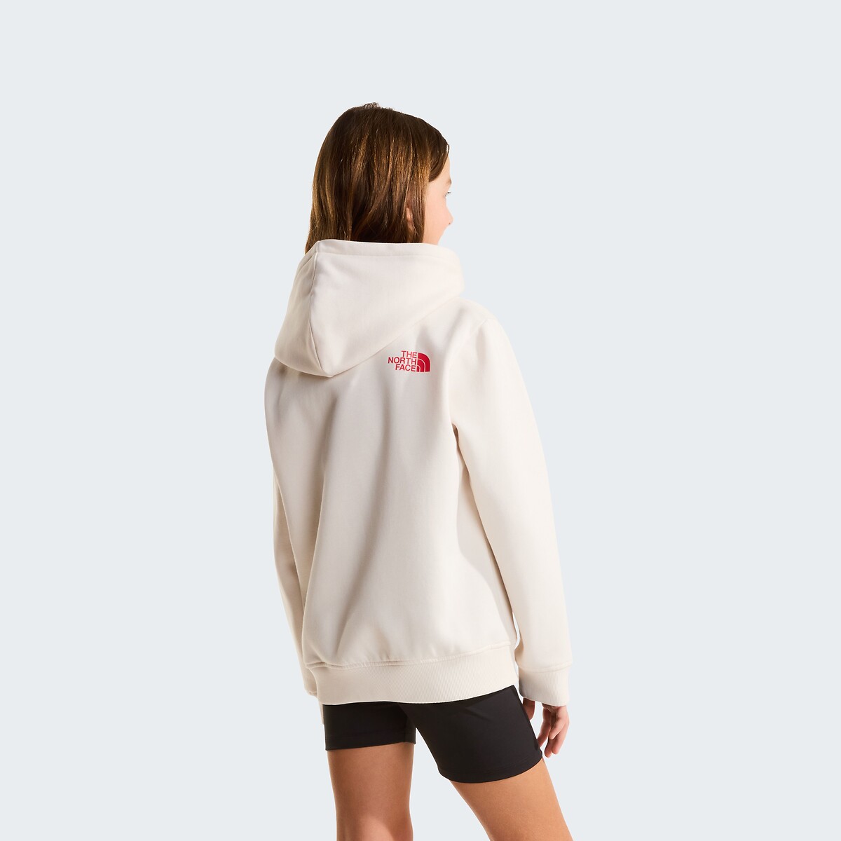 Sweat à capuche, logo poitrine ecru, THE NORTH FACE