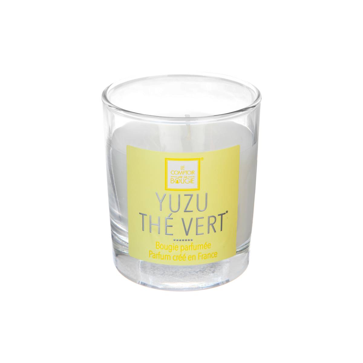 Bougie parfumée au yuzu ELEA transparent, ATMOSPHERA