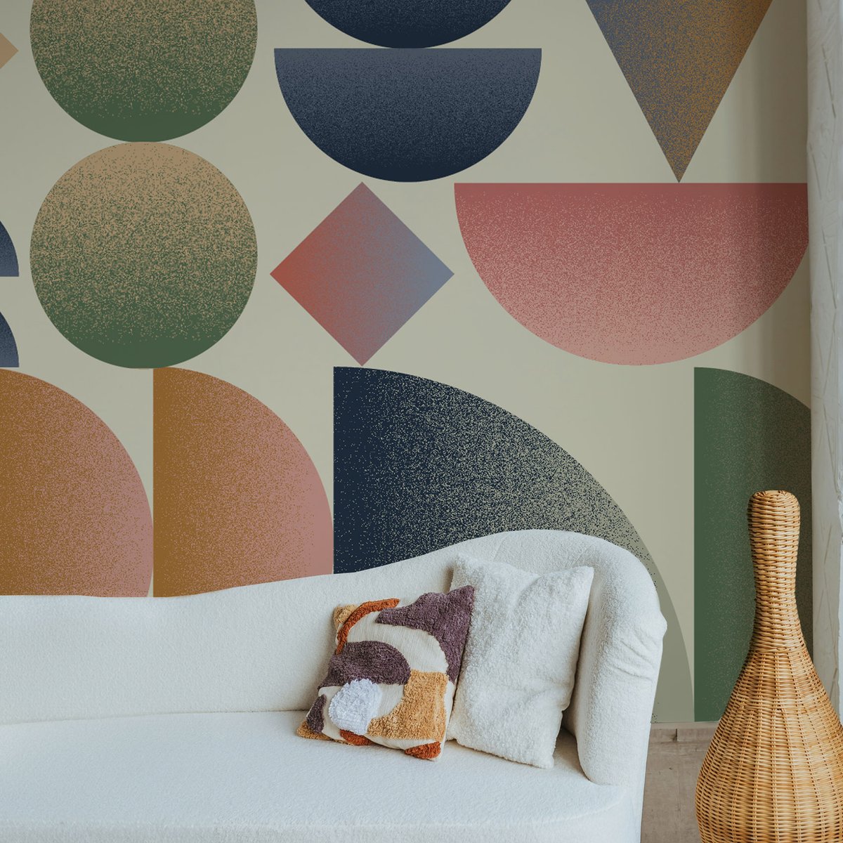 Papier peint panoramique Chromatik, Couleurs 225 x 250cm couleurs, ACTE DECO