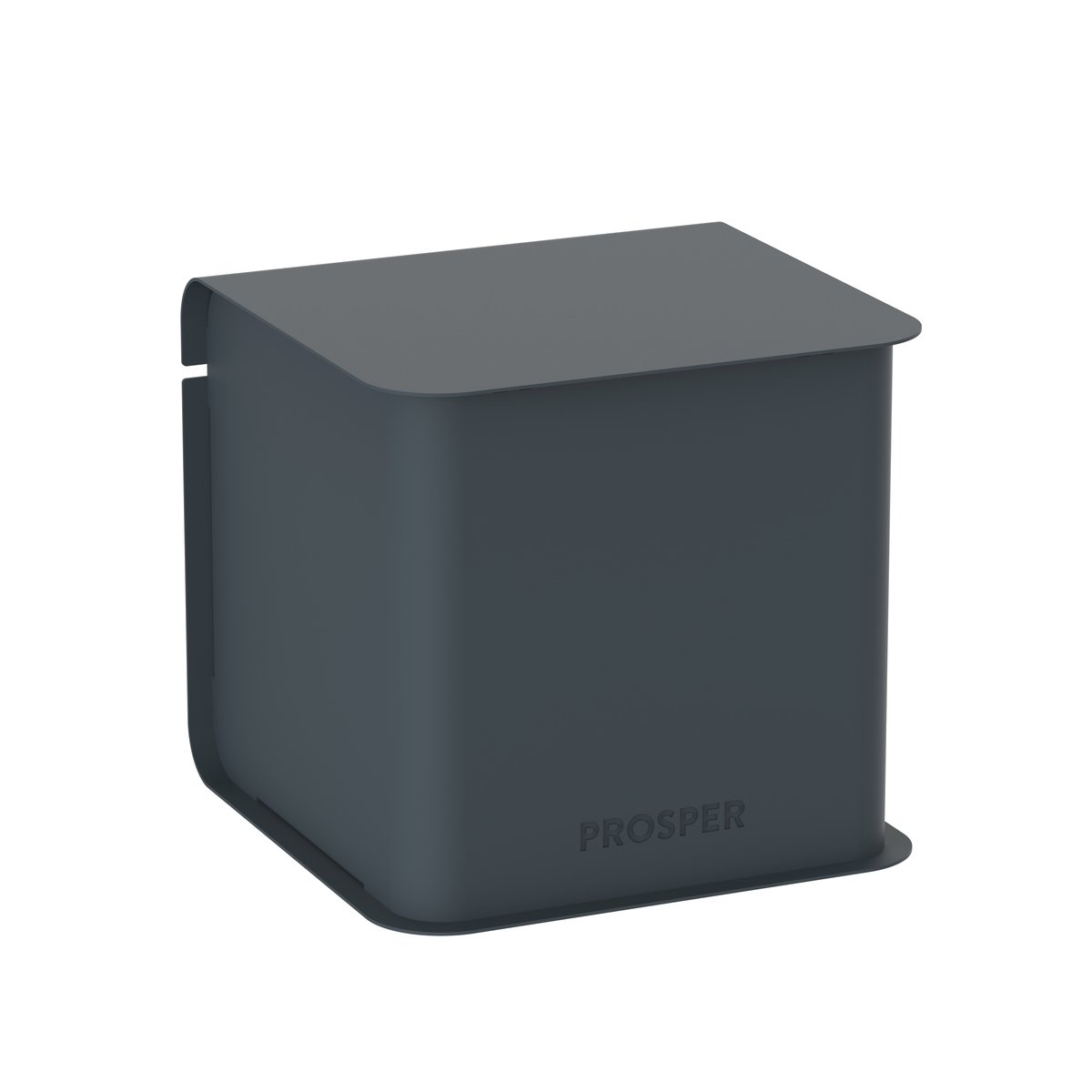 Boite de rangement Made in France CUBIK gris anthracite, PROSPER