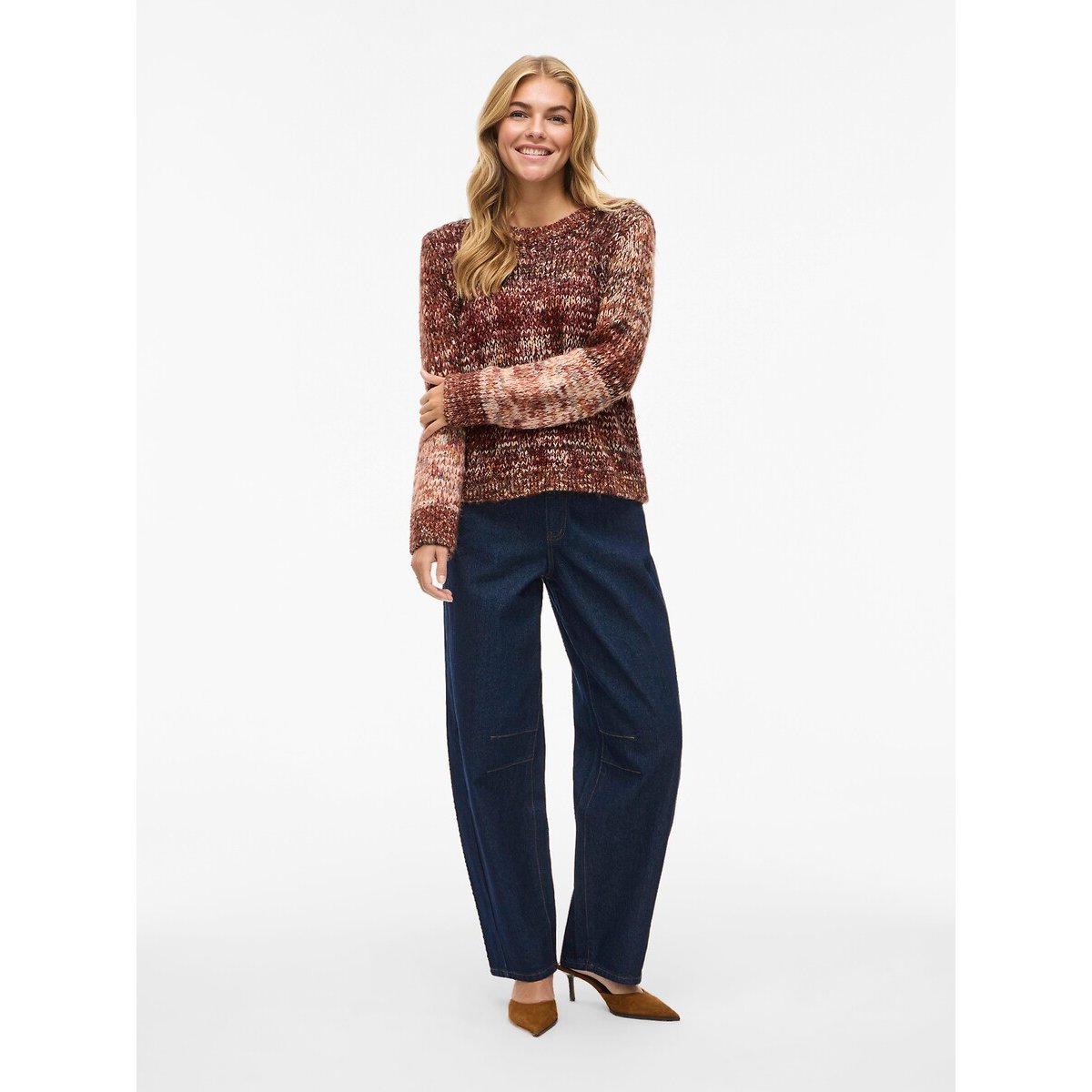 Multicolour Chunky Knit Jumper multi-coloured, VILA