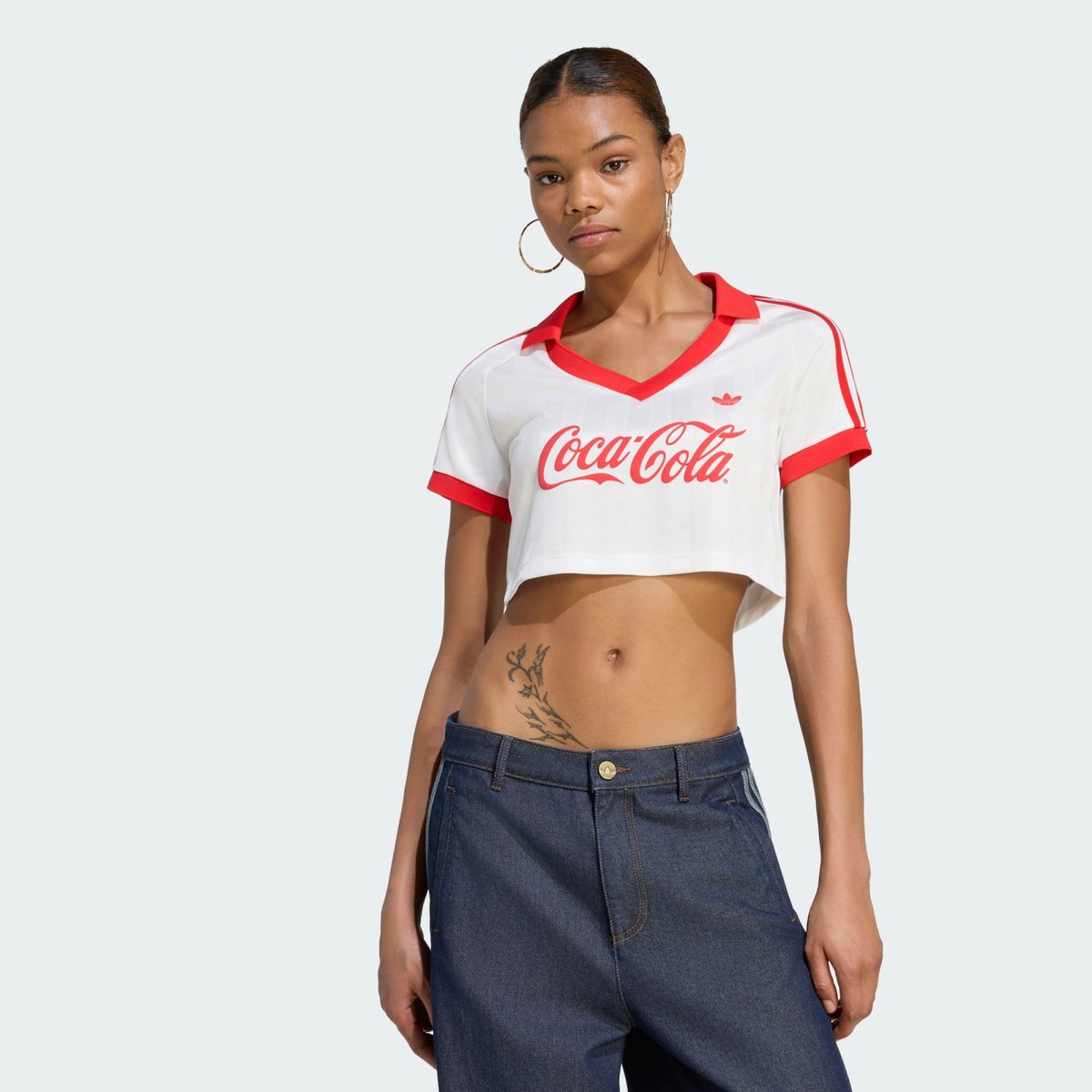 Maillot Cropped Adidas X Coca-Cola Maillot Cropped Adidas X Coca-Cola core white, adidas Originals