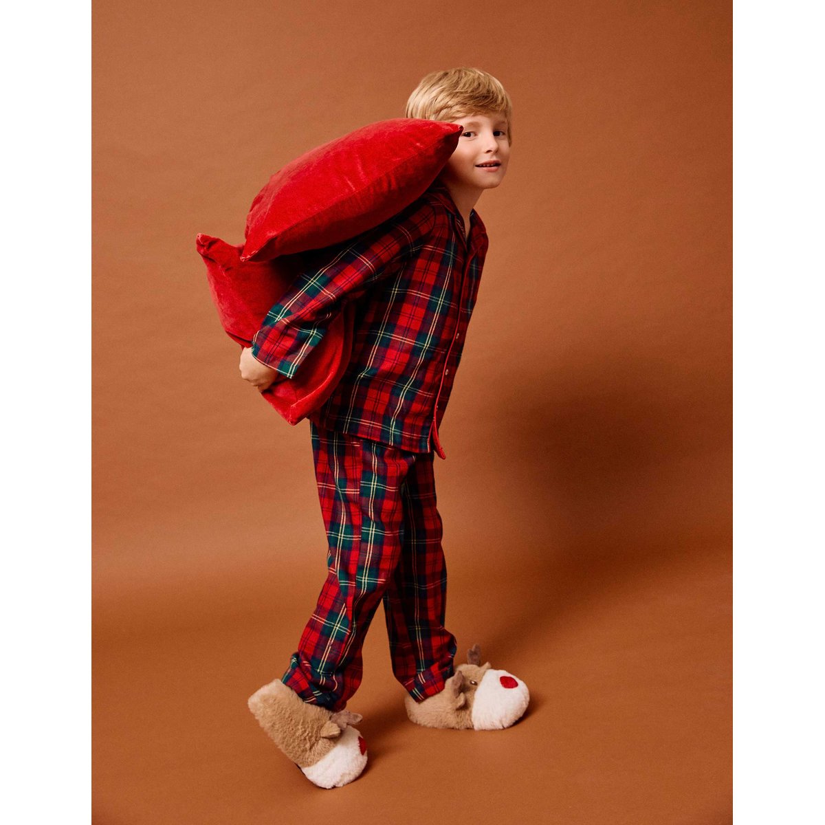 Pyjama en flanelle avec motif à carreaux You&Me multicolore, ZIPPY
