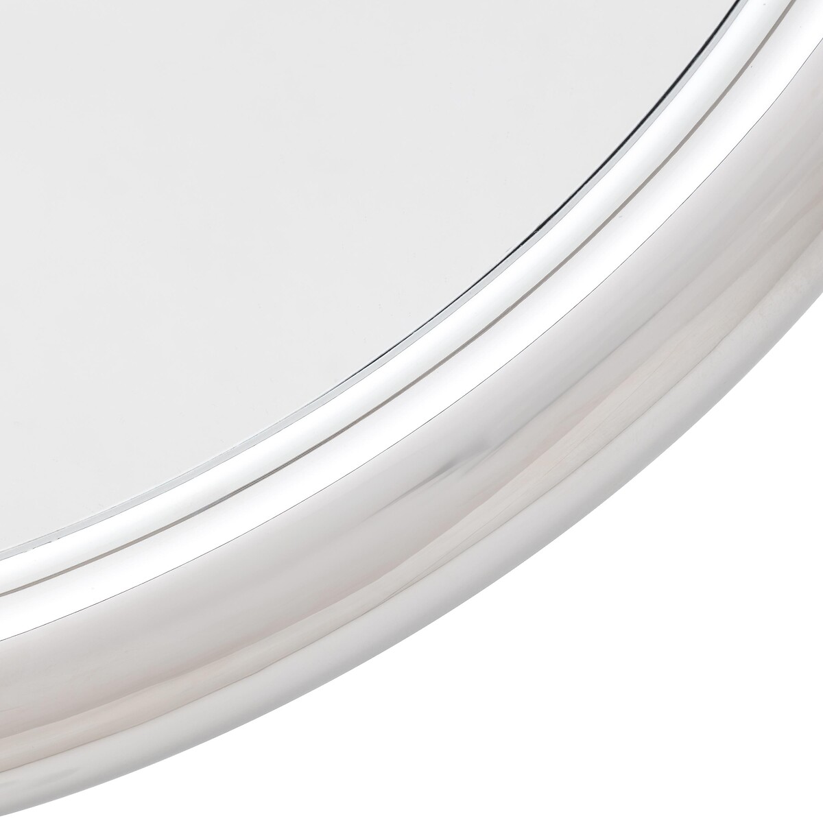 90cm Saltburn Chrome Round Mirror chrome, ÉDITÉ