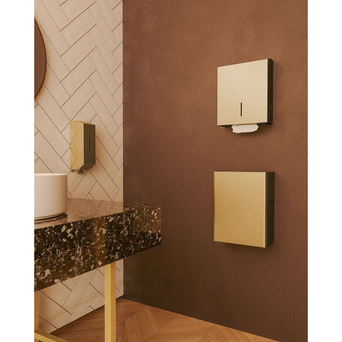Distributeur Serviette Papier Wc PROJECT noir mat, COSMIC
