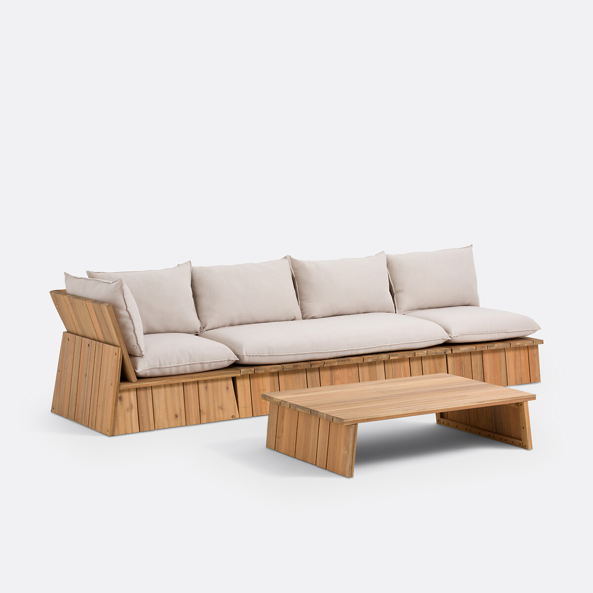 Gartencouchtisch Brut, Akazie akazienholz, LA REDOUTE INTERIEURS