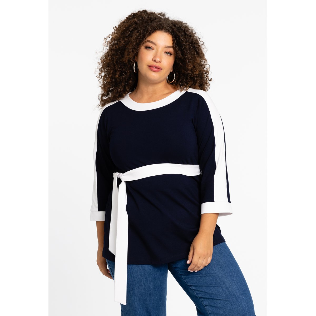 Tunique imprimée bleu, YOEK
