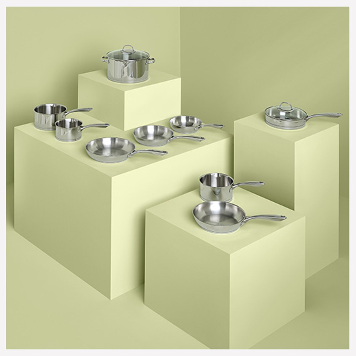 Faitout en inox RESILIENCE argent, 5FIVE SIMPLY SMART
