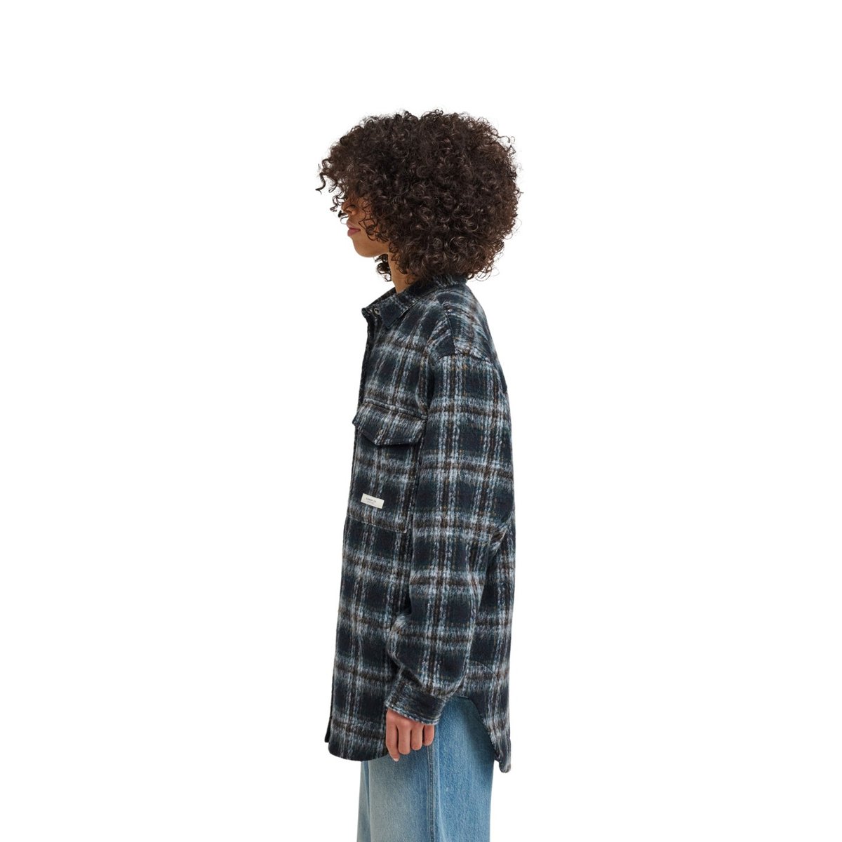 Surchemise PLAID multi brushed plaid dark slate, ELEMENT