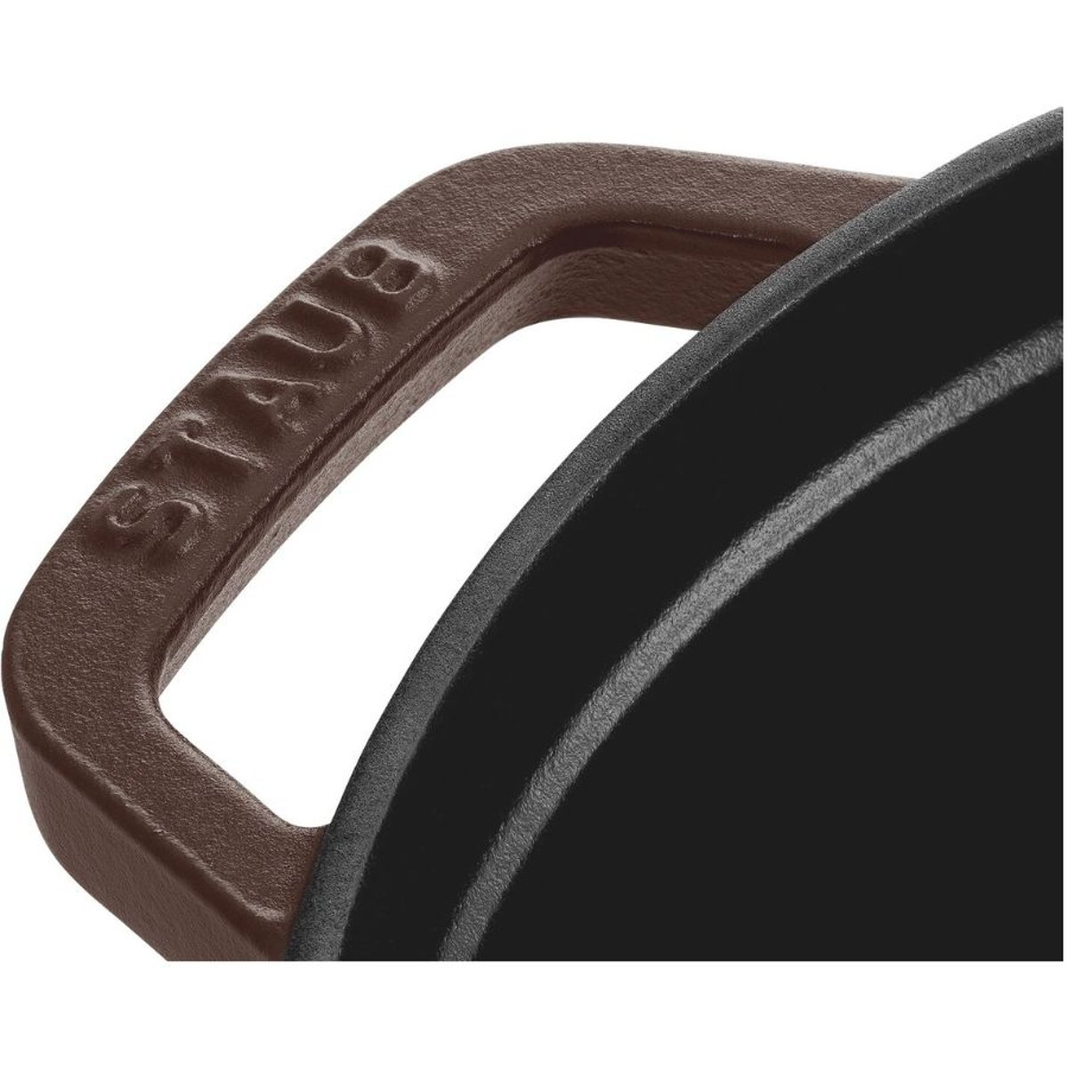 Cocotte 24 cm, Ronde, Chocolat, Fonte chocolat, STAUB