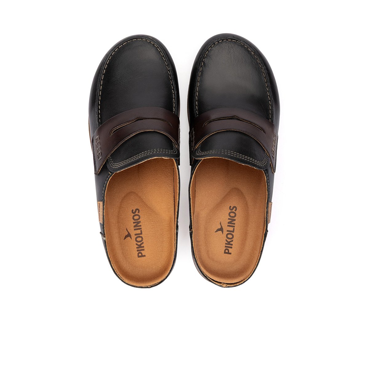Sabots cuir Granada black, PIKOLINOS