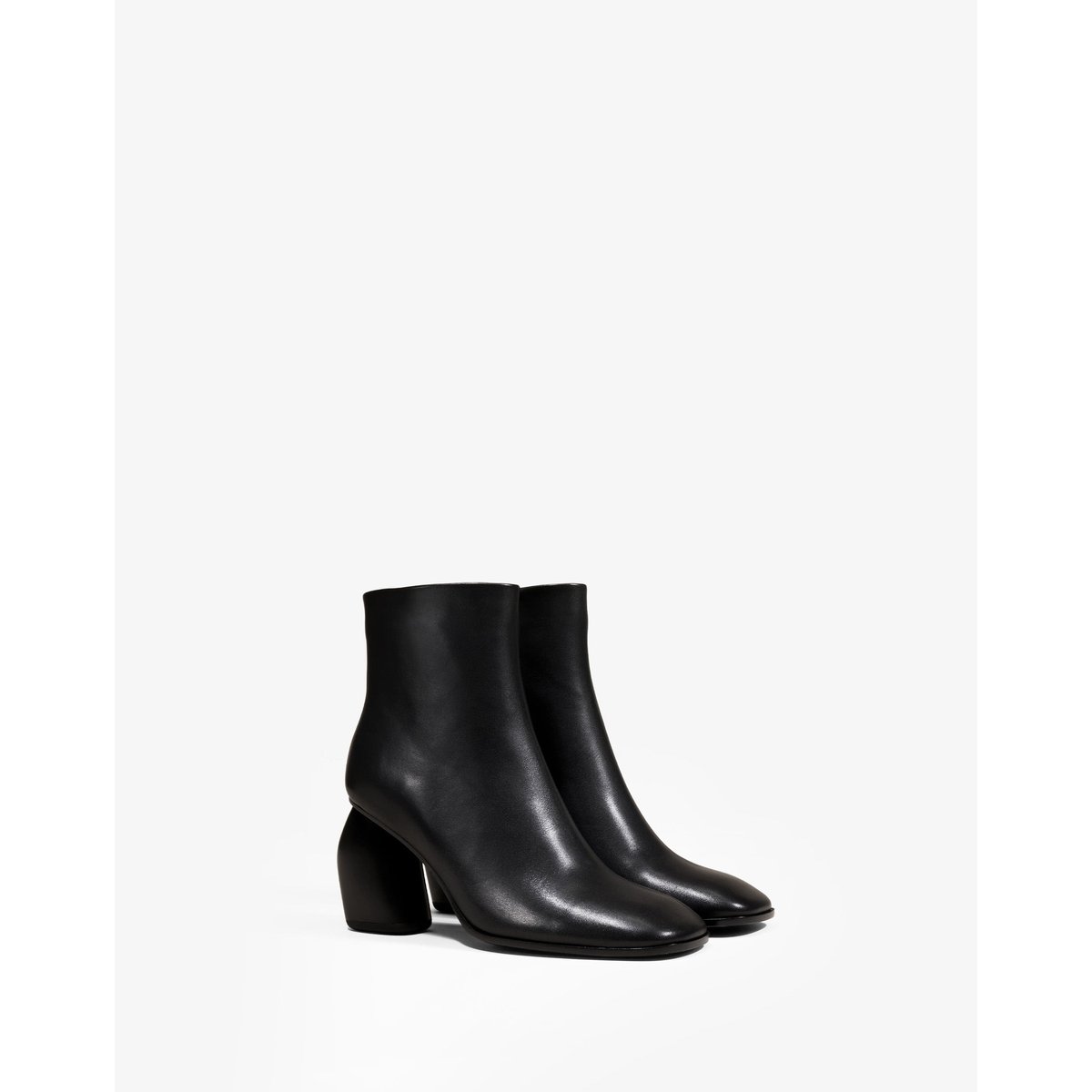 Bottines à bout carré RAMS noir, MI MAI