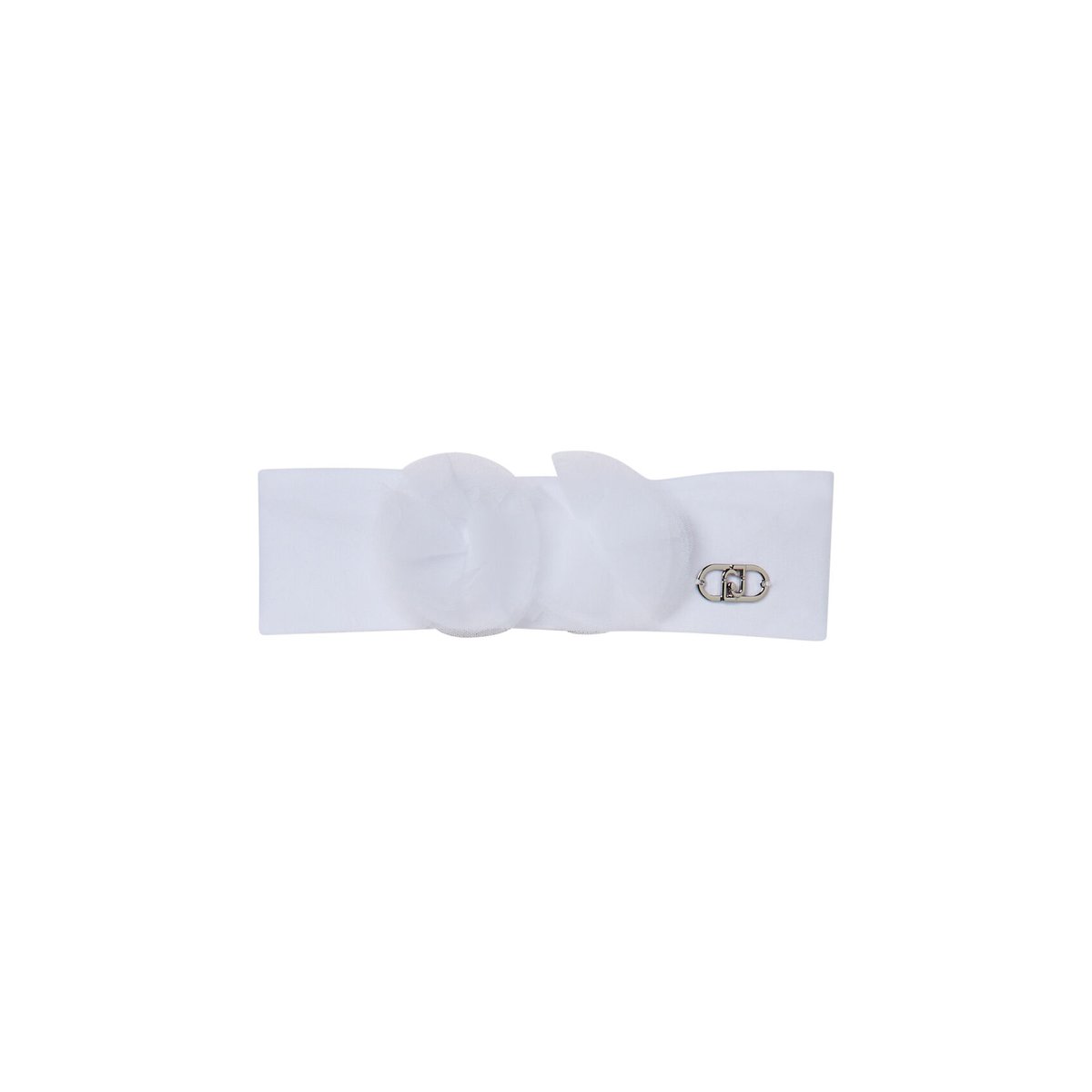 Bandeau avec fleur en tulle blanc, LIU JO